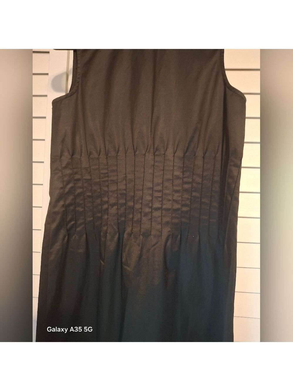 Theory Black Bodycon Tank Midi Dress Sz 6 - Picture 2 of 7
